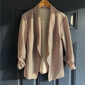 SHEIN Black and Cream Blazer